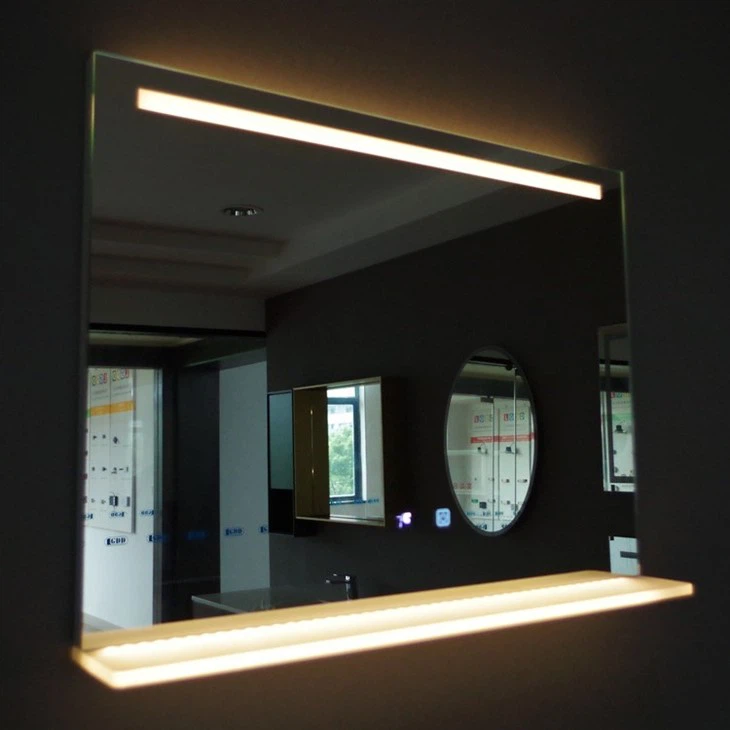 Frameless LED Lighted Dimmable Mirror